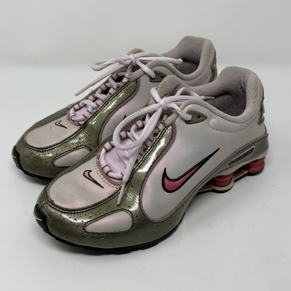 2007 Nike Shox Monster SC Regal Pink/Desert Bloom Youth Running Shoes Size 5.5Y - Picture 1 of 16
